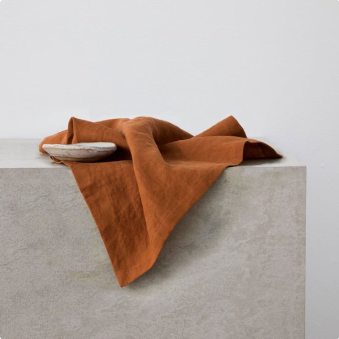 100 Pack Terracotta Napkin, Handmade Napkin, Cotton Napkins, Terracotta