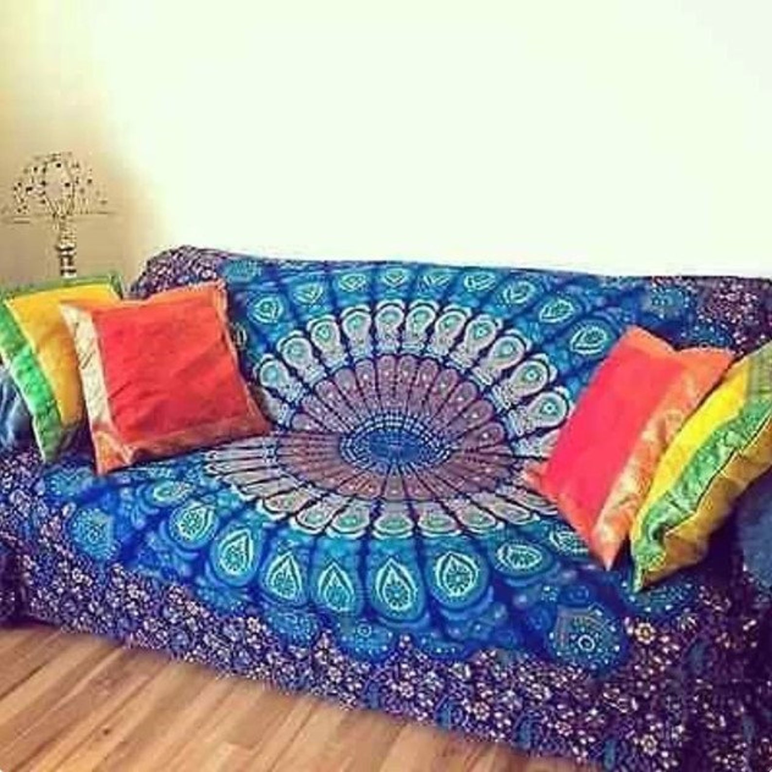 Indian Sofa Cover Bohemian Boho Sofa Couch Cover Handmade Etsy