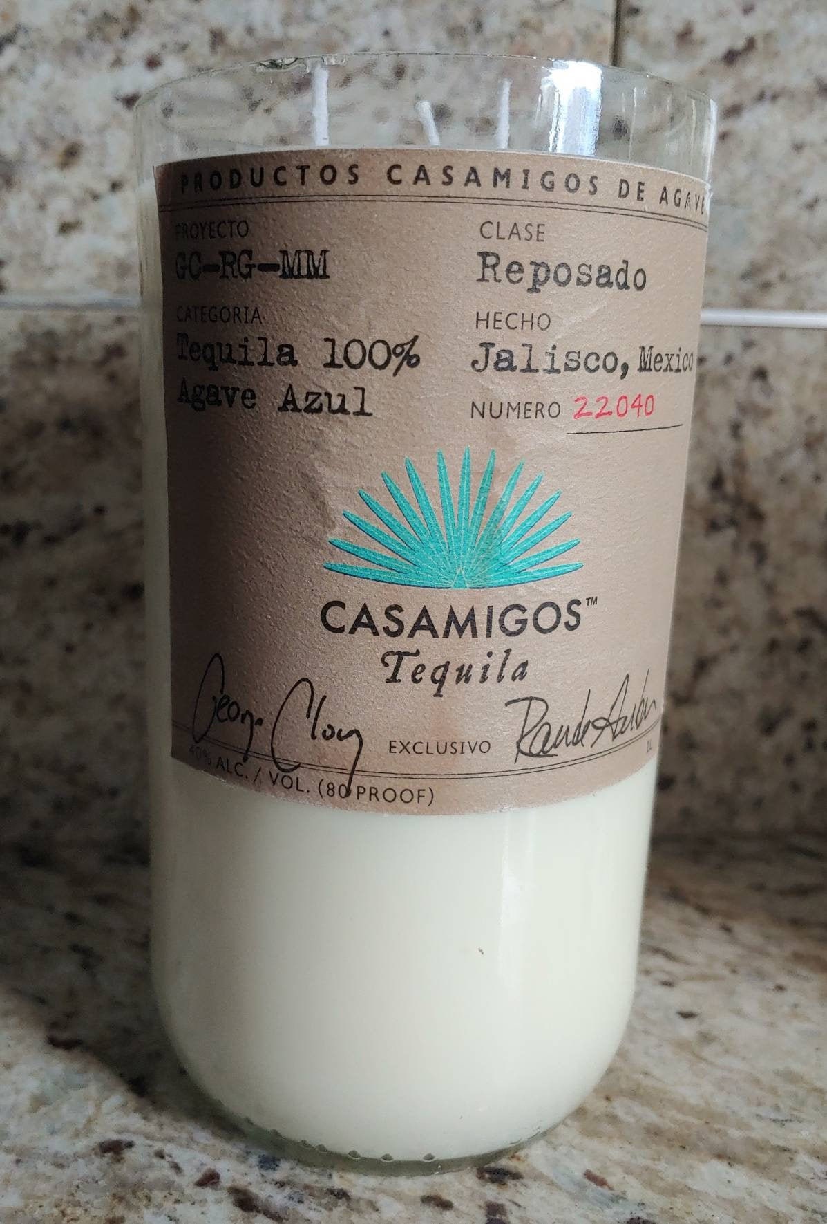 Casamigos Reposado Tequila Bottle Candle Large 1 Liter Candle Etsy