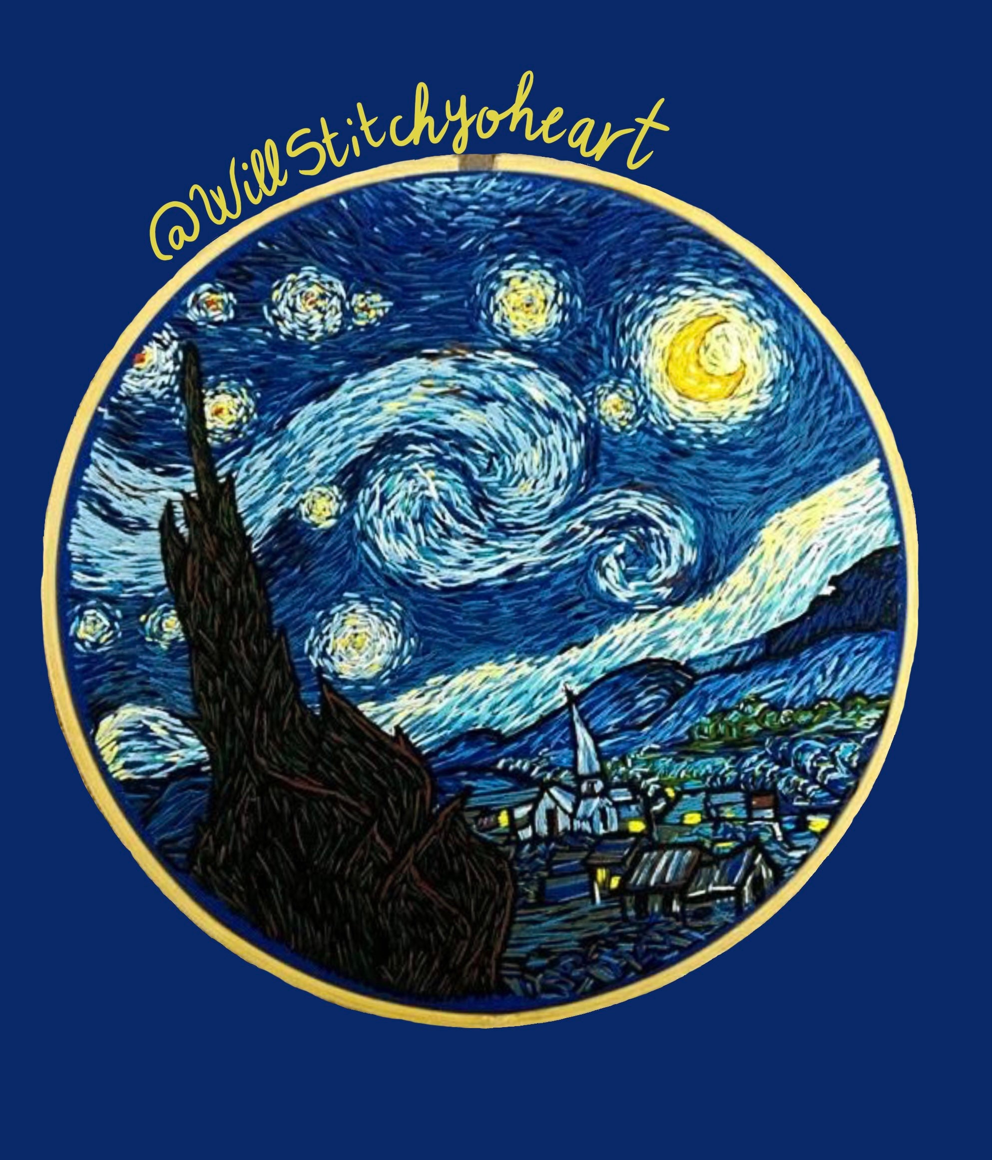 Van gogh Painting Embroidery Kit For Beginner,Adults Handcraft Kit