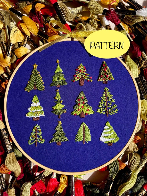 Embroidery Beginner Embroidery Hoop Art PDF Pattern with Instructions ...