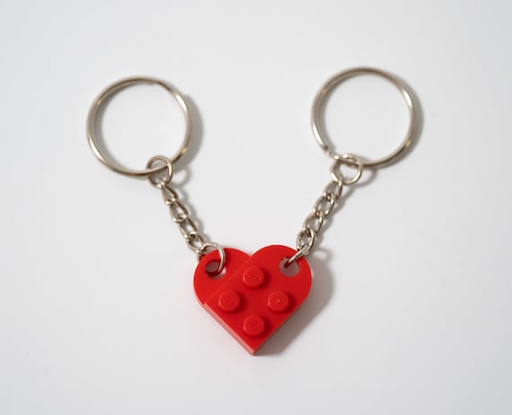 Valentine Couple Keychain Heart Shape Cute Matching Keychains