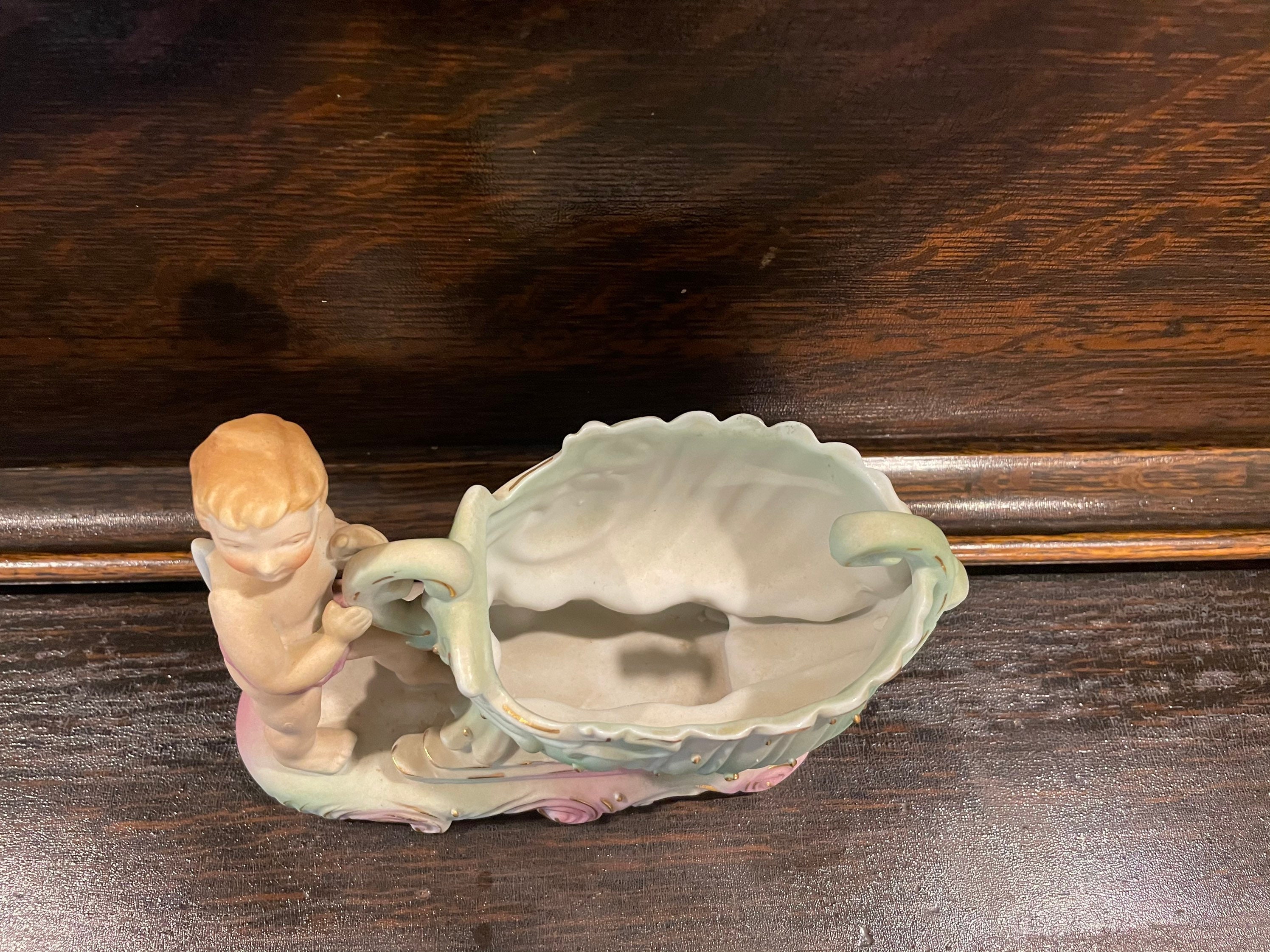 Querubín con tazón de fuente de la cáscara | Etsy