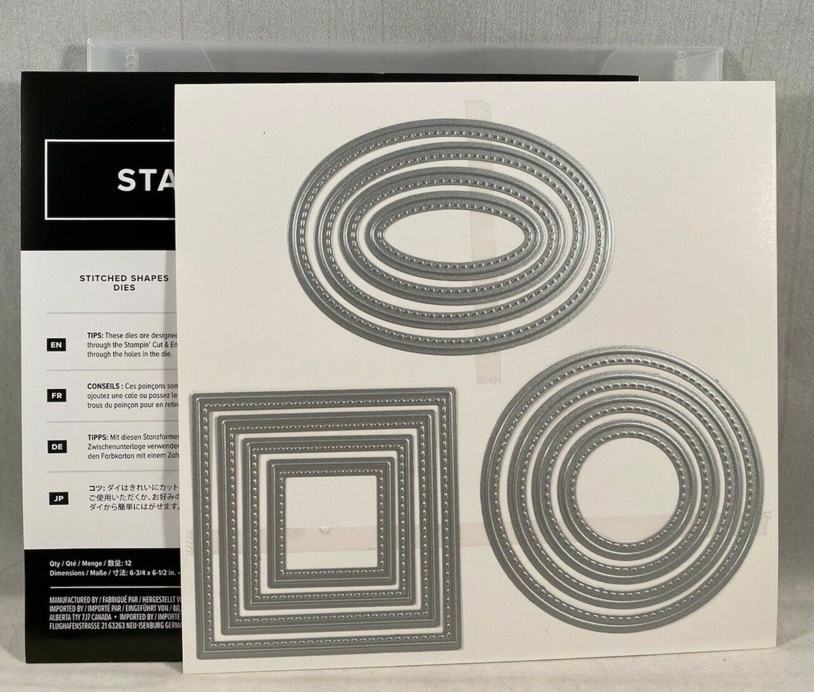 Stampin up Retired STITCHED SHAPES Dies. Sets of Circles Etsy