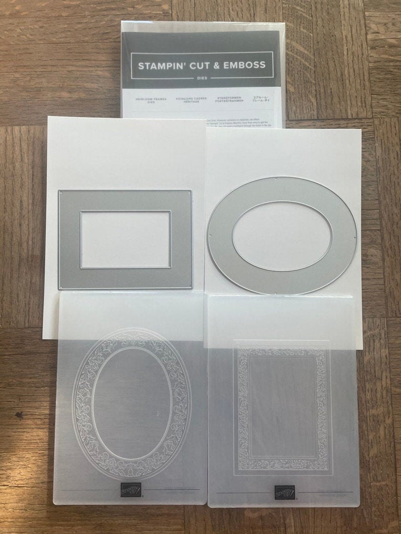 Stampin Up HEIRLOOM Embossing Folders & DIES retired bundle. Etsy