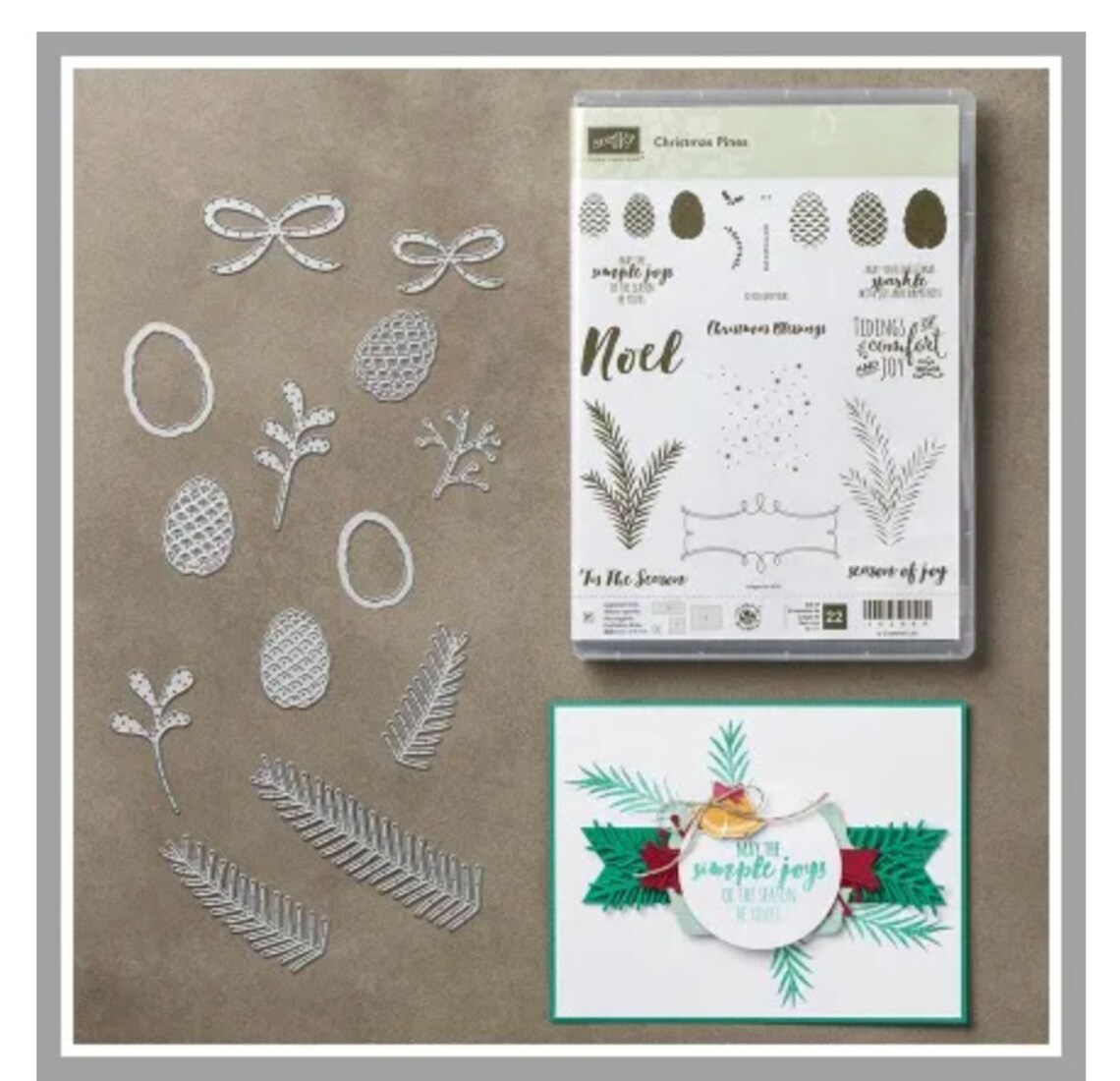 Stampin up Retired CHRISTMAS PINES Stamp Set & Dies Etsy UK