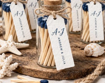 Personalized Match Bottle Wedding Favor