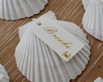 Scallop Seashell Wedding Seating Chart