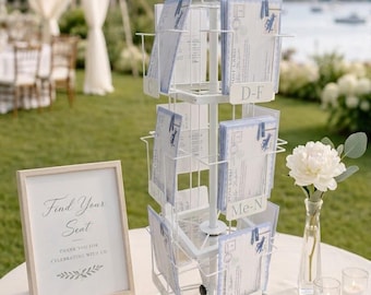 Postcard Wedding Seating Chart