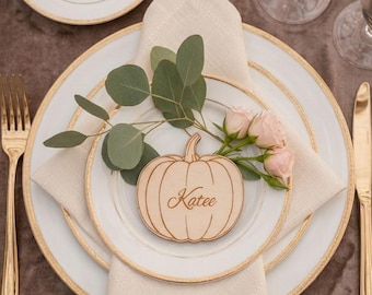 Pumpkin Wedding Placard Seating Chart