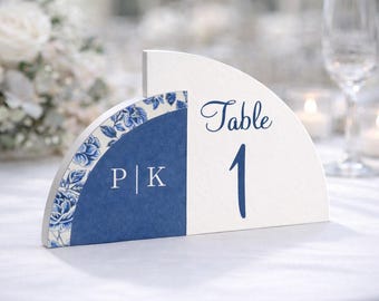 Floral Elegant Wedding Table Numbers