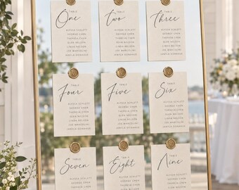 Wedding Card Stock Seating Chart