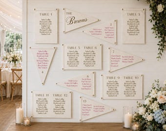 Pennant Wedding Seating Chart