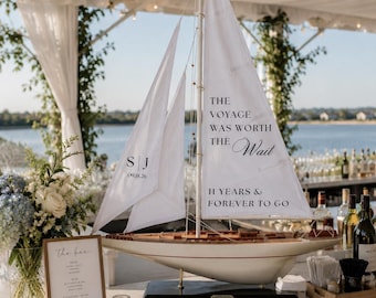 Giant Sailboat Wedding Sign