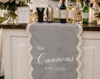 Fabric Wedding Bar Sign