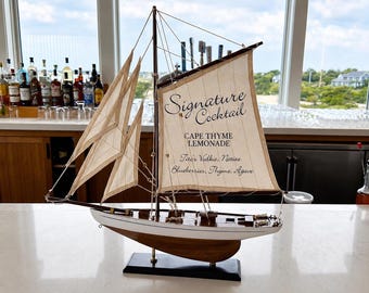 Coastal Signature Drinks Sign