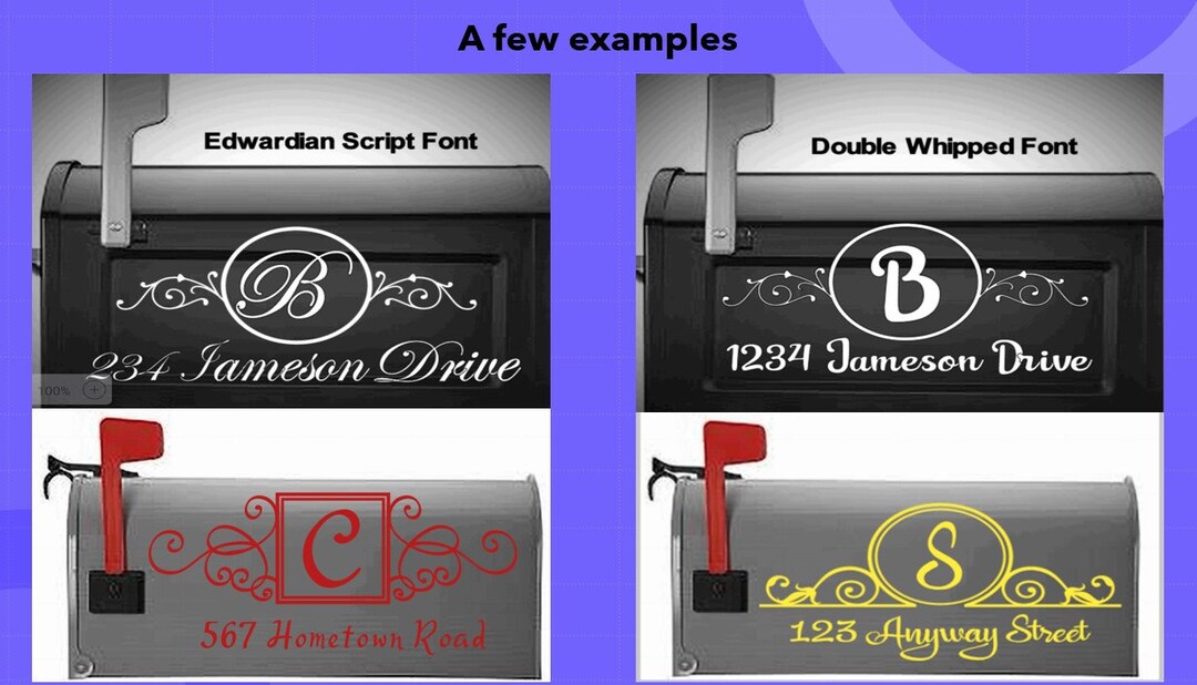 Mailbox Labelers Address Decals | Mailbox Decals | Personalized Mailbox Decals | Mailbox ...