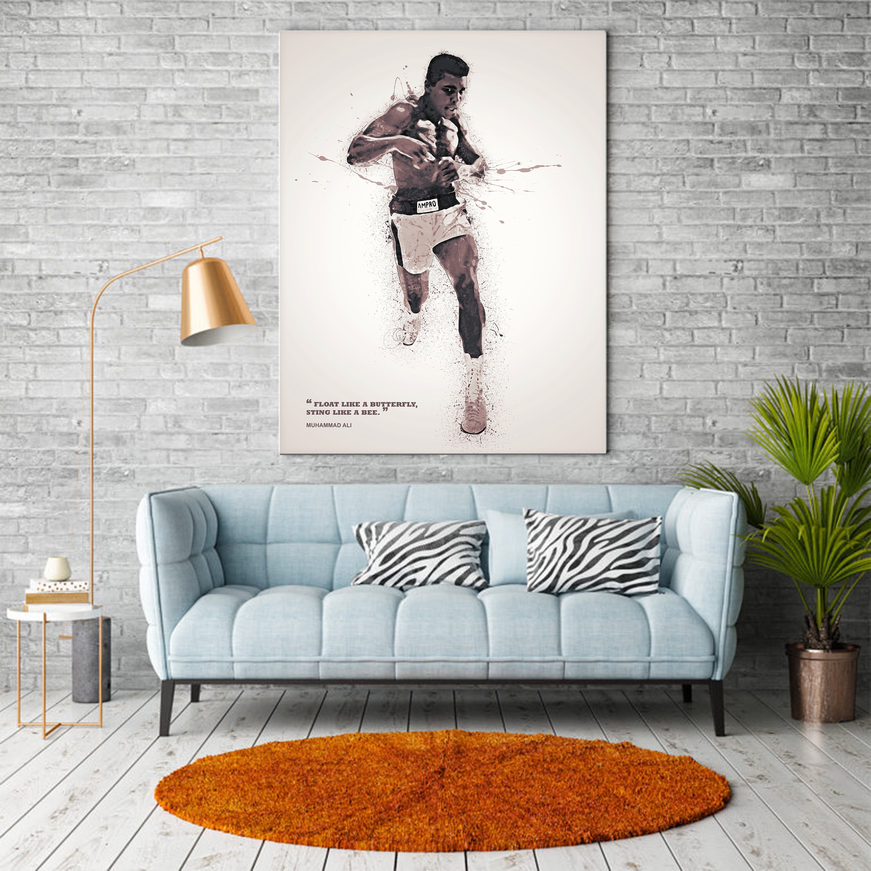 Muhammad Ali Poster Pintura Lienzo grabados Regalo para | Etsy