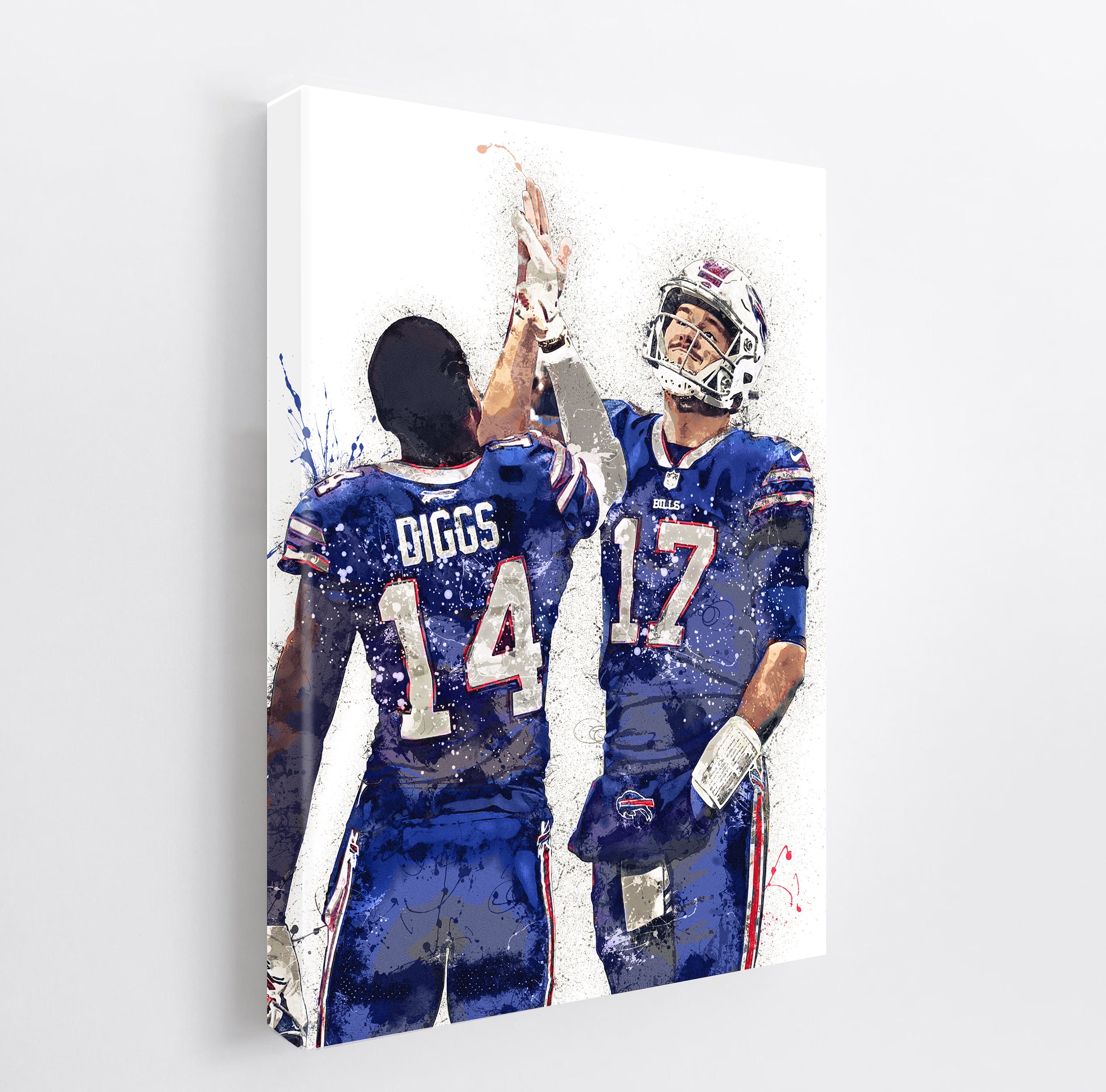 Buffalo Bills Poster Allen Diggs Art Painting Canvas Etsy Australia