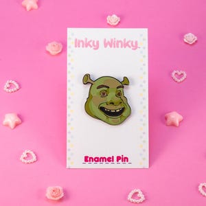 Shronk Enamel Pin | Cartoon Themed Pin | Quirky Pin | Clothing Accessory | Gift Idea