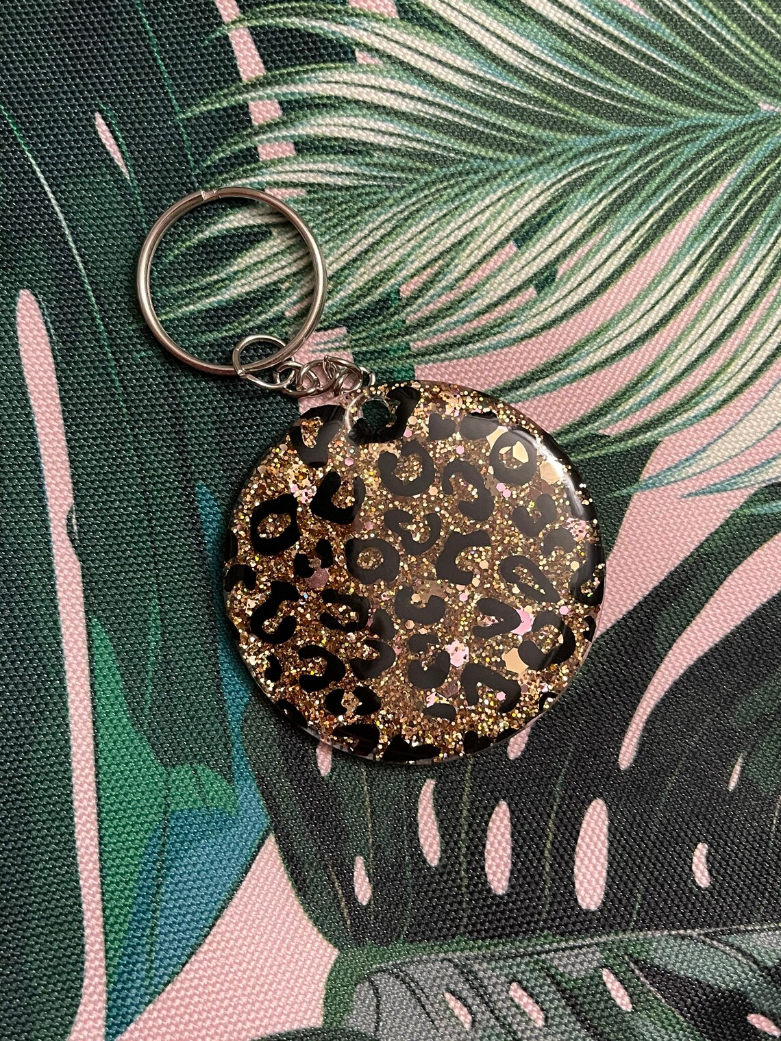 Leopard Keychain Etsy