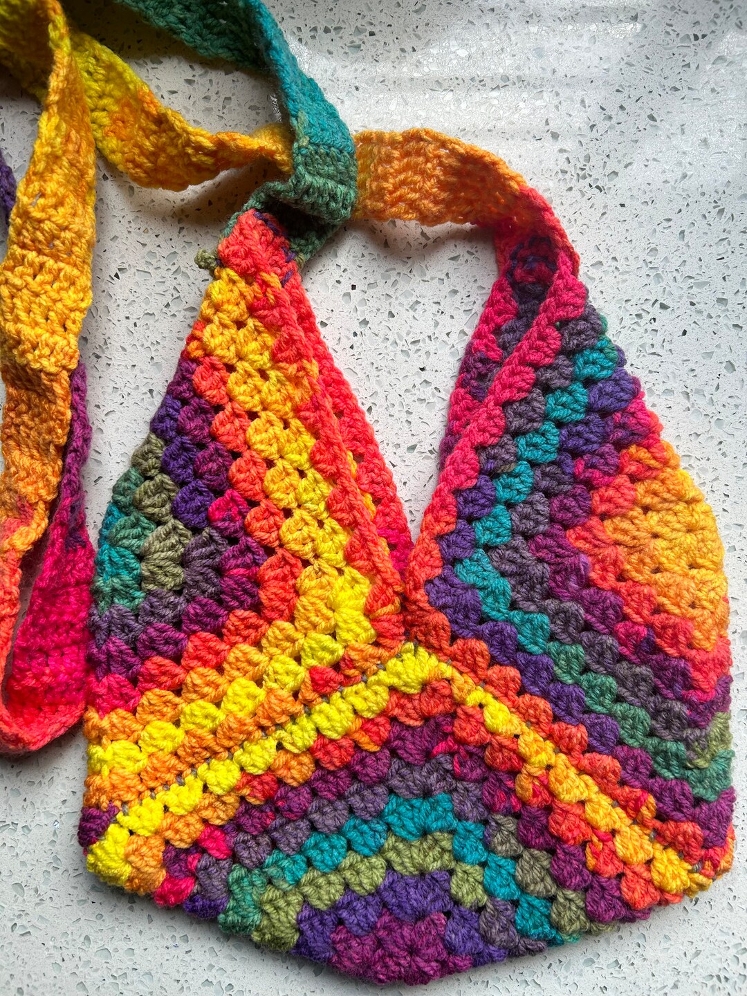 Small Crocheted Sling Bag Etsy