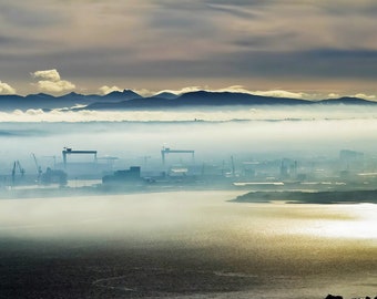 Belfast Mourne Mountains Panorama photograph print