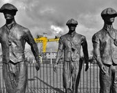 Photo print of Belfast Yellow Cranes, Titanic Cranes, Harland and Wolff Cranes, RMS Titanic, Titanic Belfast, Home decor, Wallhanging