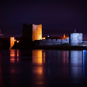 Carrickfergus Castle Photo print, Historic Ireland, Norman Castle, 12th century, Sea shore, home decor, wall art, Belfast, Northern Ireland.