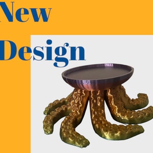 3D Printed Octopus Coaster