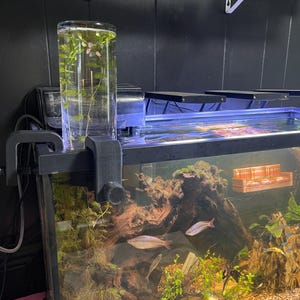 Upgraded Fish Lookout Tower Aquarium Accesorry Clip On