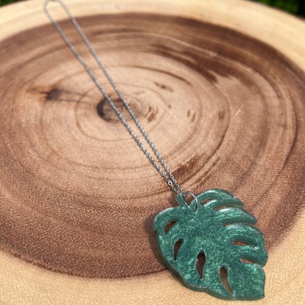 Monstera Leaf Necklace