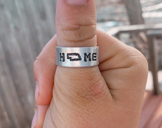 Nebraska stamped ring