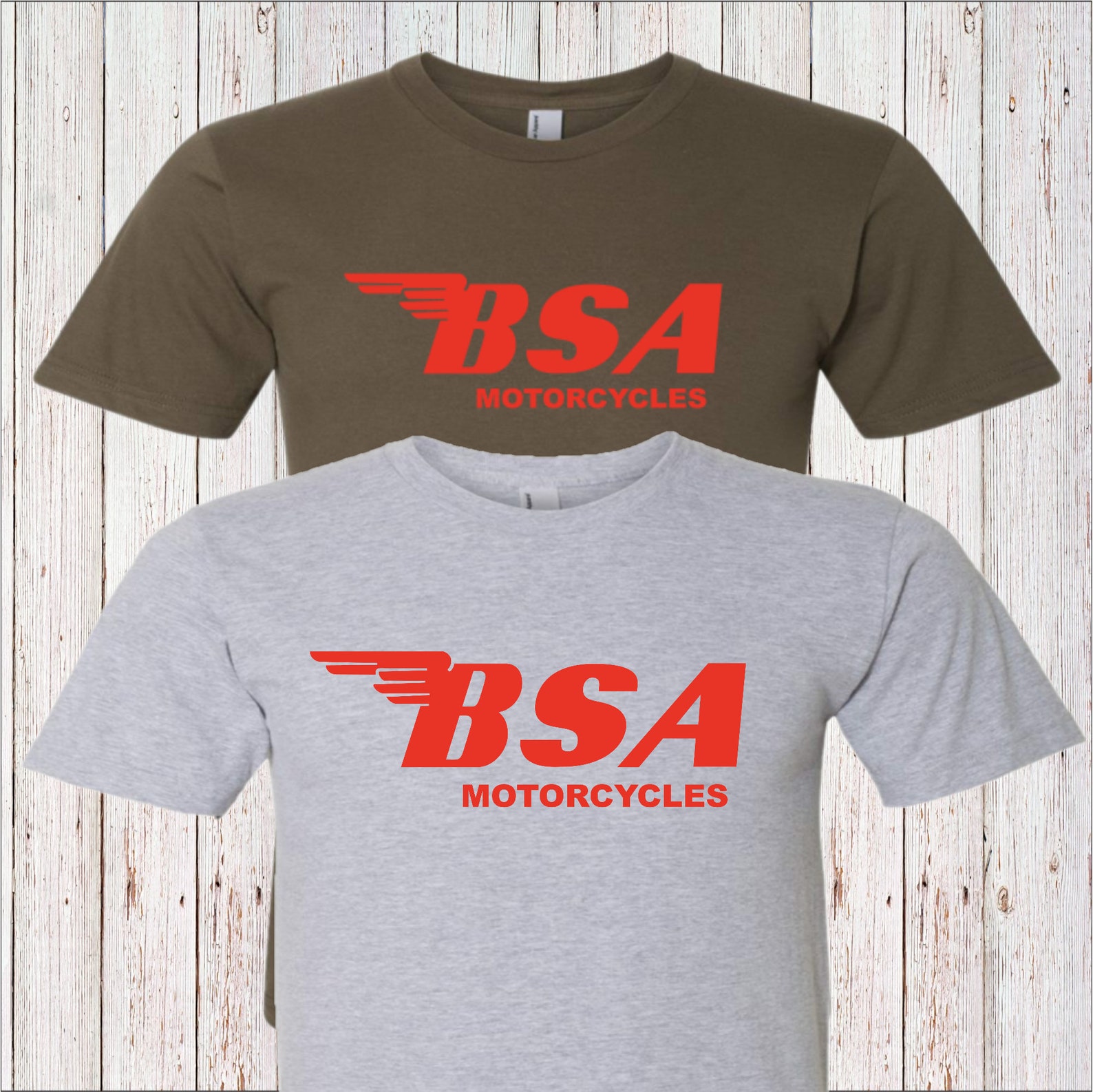 BSA MOTORCYCLE LOGO tshirt 100 Cotton British motorbike Etsy