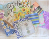 napkins for decoupage and crafts, beach theme, floral napkins, cats, shell fish, farm animals