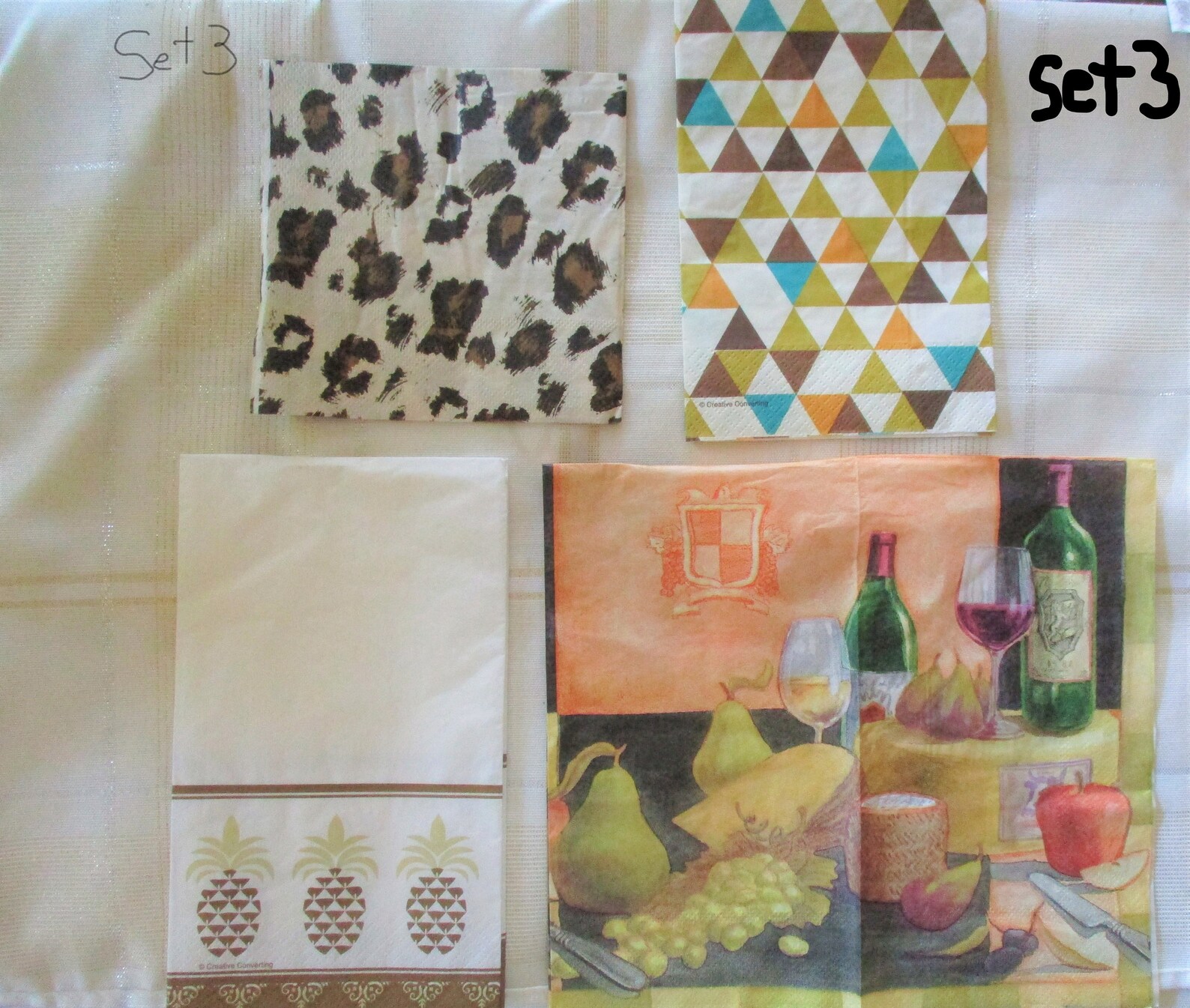 Serviettes pour le découpage disponibles en séries de 4 ou Etsy