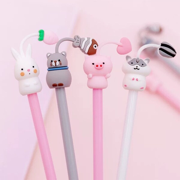 Cute Kawaii Hamster Pig Gel Pen Signature Papelaria School Office Supply Stationery Gift creative sweet pretty lovely Cat