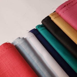 Silk Fabric in Canada sold by half yard, Solid colors Silk fabric, Bold colors in Silk, Heavy weight silk fabric