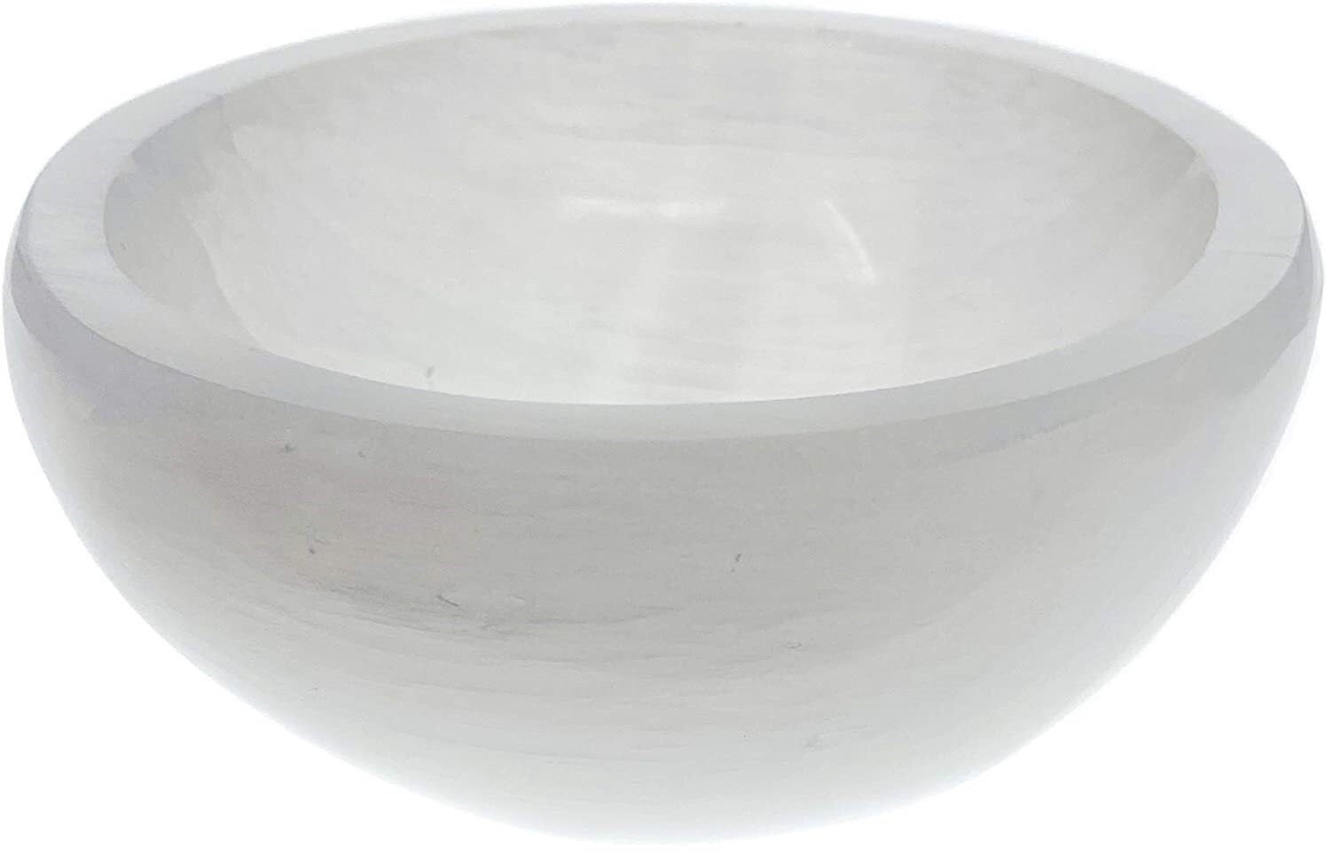 Selenite Bowl for crystal charging Polished Stone Bowl Home Etsy