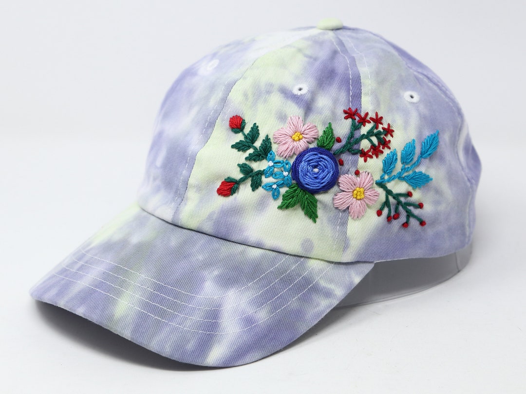 Hand Embroidered Flower Garden 2 Tone Cloudy Cotton Baseball Cap, Hand Embroidered Multi Color Orange Hat, Curve Brim Summer Cap, Unique - Etsy Hand Embroidered Flower Garden 2 Tone Cloudy Cotton Baseball Cap, Hand Embroidered Multi Color Orange Hat, Curve Brim Summer Cap, Unique - Etsy