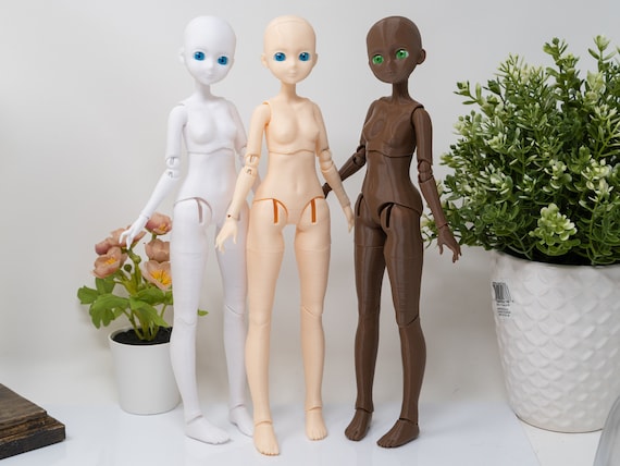 3D Printed PLA BJD Girl Ball Jointed Doll Anime Girl Doll 1 6 Yo sd 27cm Assembled Unpainted No Make up Doll Etsy Canada