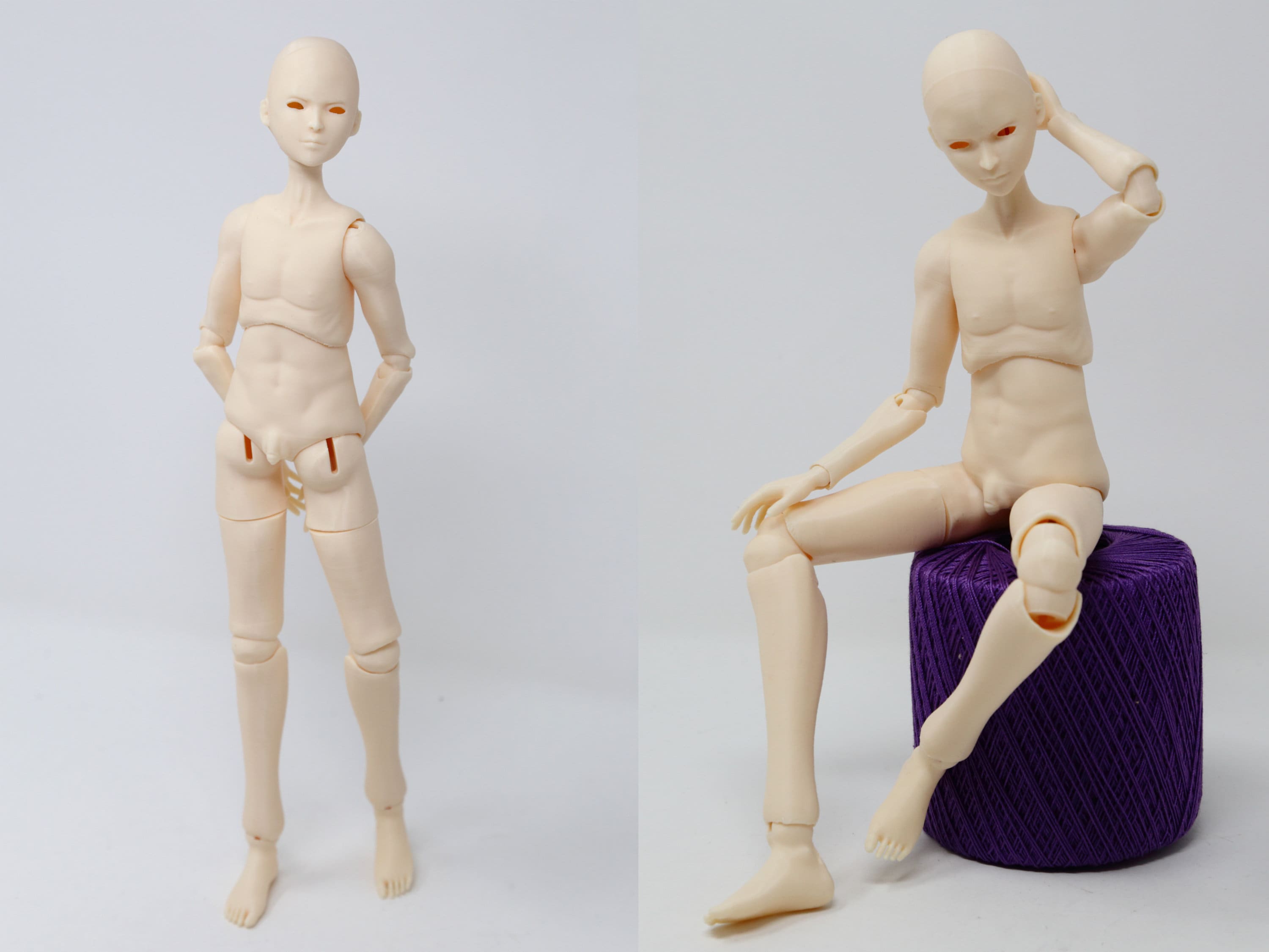 3D Printed PLA / Resin BJD Girl Ball Jointed Doll, 1/6 Yo-sd 30cm Assembled  Unpainted No Make up Doll 