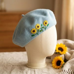 ラズベリーベレー帽、キャビユ付き 100% ウールソング - Etsy 日本