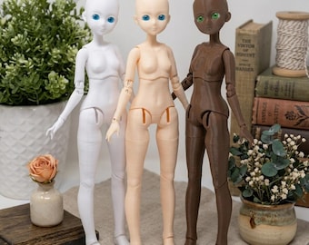3D Printed PLA BJD Girl Ball Jointed Doll, Anime Girl Doll 1/6 Yo-SD 27cm Assembled Unpainted No Make Up Doll