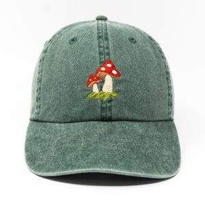 Mushroom Red Wool Visor Brim Cap Hat Patent Leather Brim Flower Amazon.com: Dreamstall Mushroom Hat Costume Cosplay  main image 3
