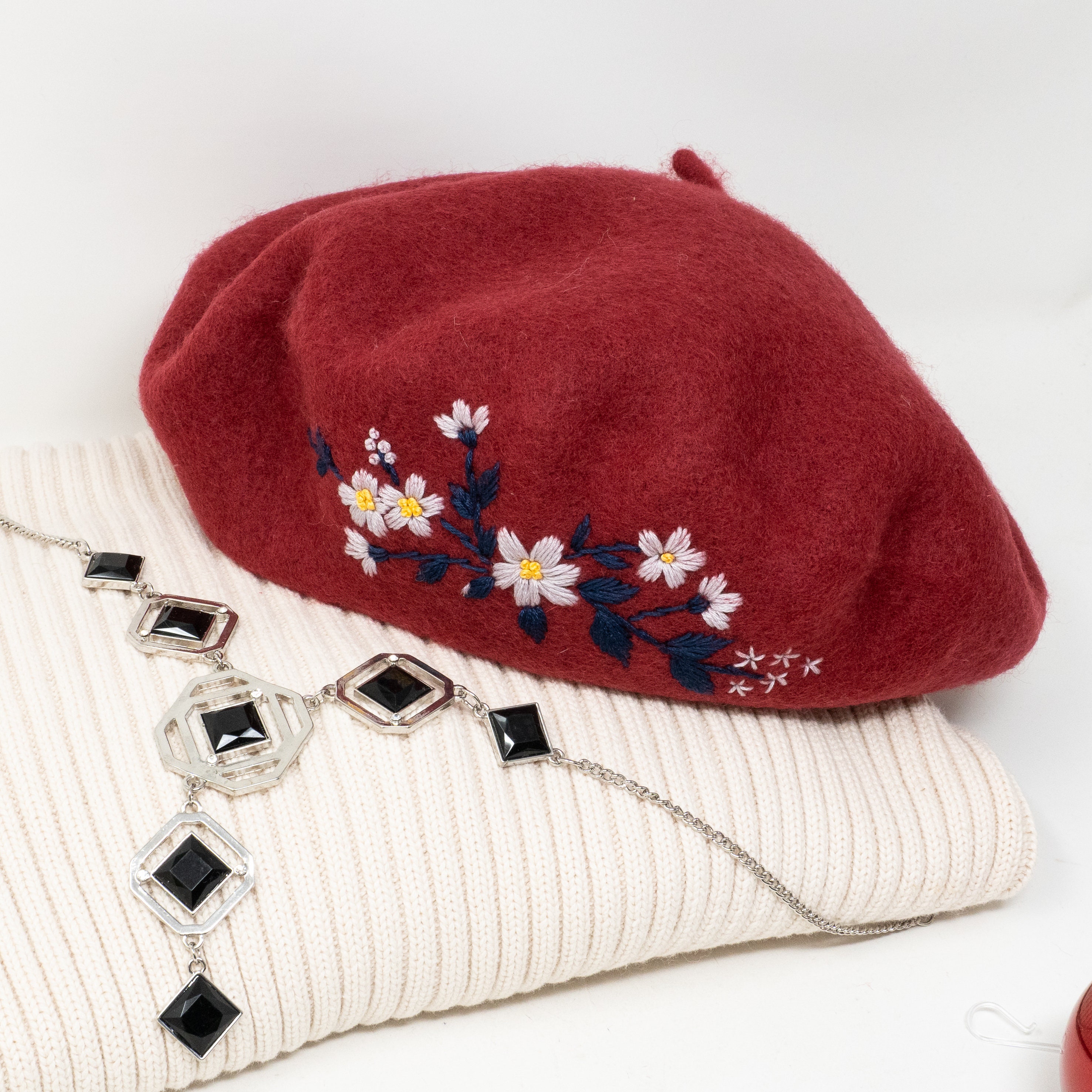 Béret Français En Laine 100% - VECRY - Taille Unique - Style Parisien Classique - Pour Femmes Et Filles