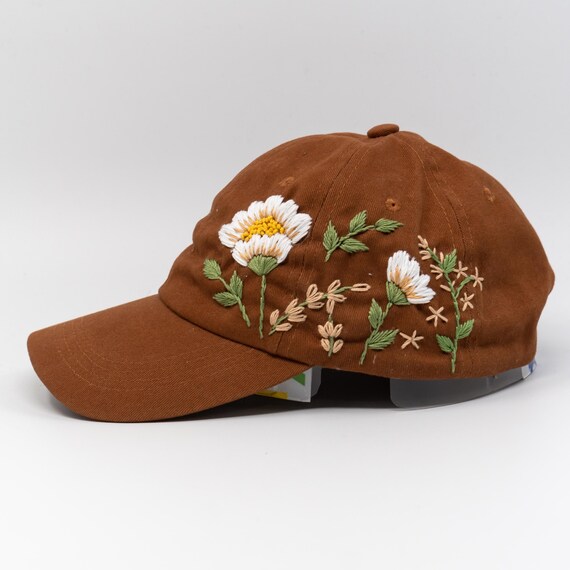 Elegant Brown Hat with Yellow Floral Detail Yellow Rose Wide Brim Straw Hat, Kentucky Derby Hat, Church  main image 2