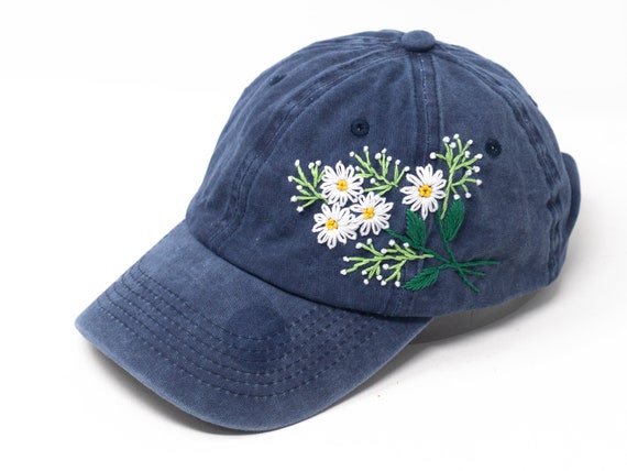 TTT_MSW×ACRMTSM FLOWER EMBROIDERY CAP Hand Embroidery Flower Baseball Cap Kit,learn to Embroider