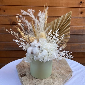 Dried flower arrangement | preserved flowers, flowers on pot, vase, everlasting flowers, gifts for her, housewarming gift, home decor