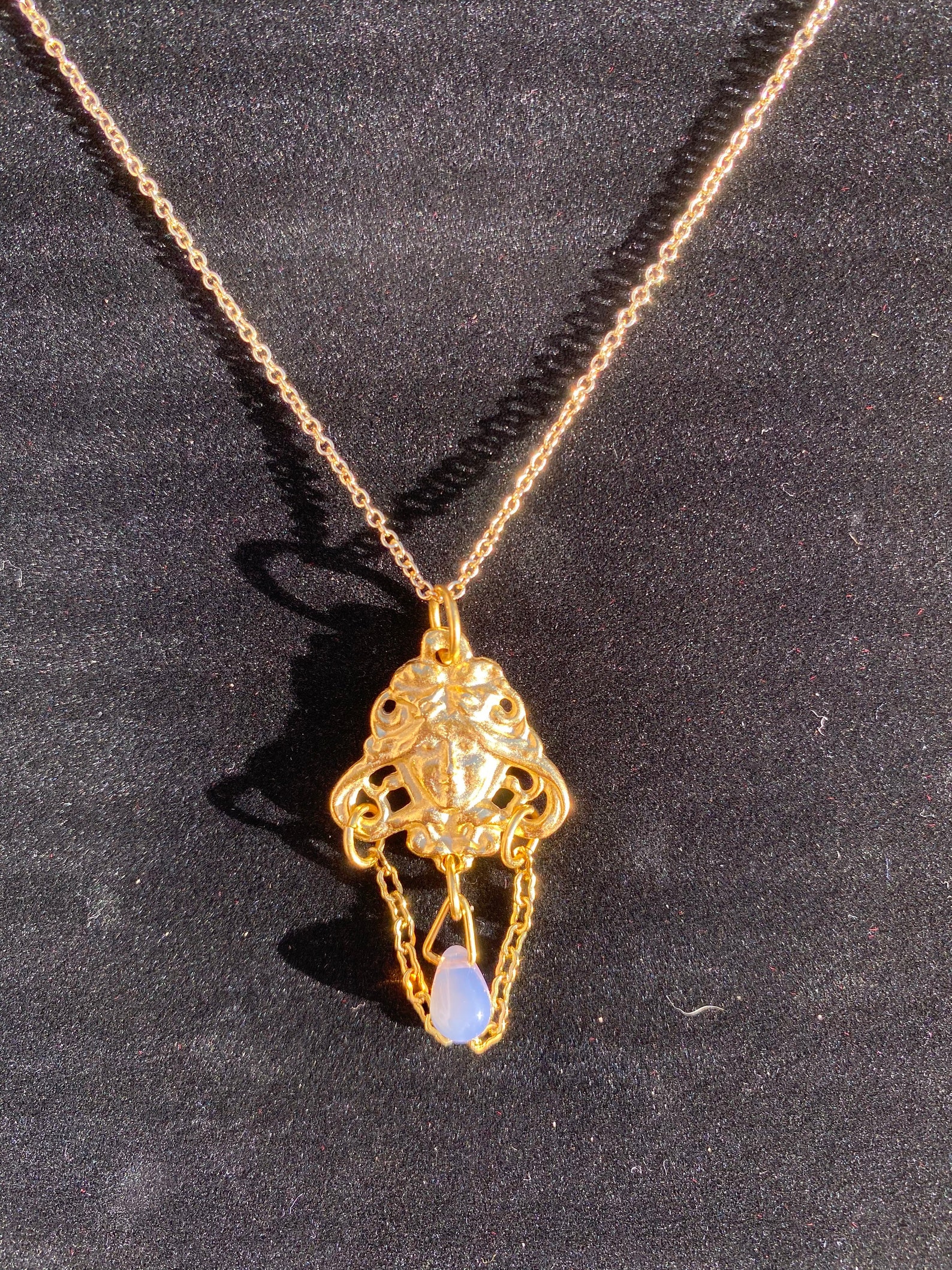Medusa charm necklace | Etsy